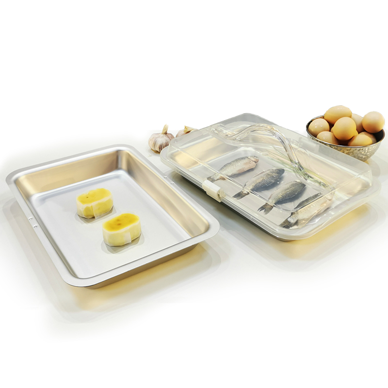 铝制食物保鲜托盘阳极氧化塑料盖