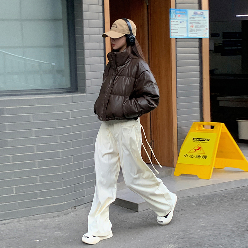 美拉德冬季穿搭羽绒棉服女小个子欧美范气质面包服街头棉衣潮外套 女装/女士精品 棉衣/棉服 原图主图