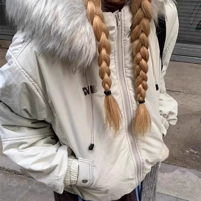 新款美式复古韩系短款派克服女