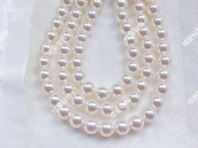 原装进口施家珍珠5810通孔2 3 4 5 6 8 10 12mm 650珍珠白