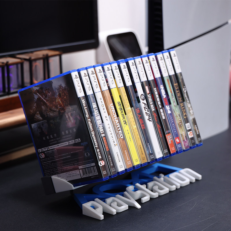 PS5卡带游戏碟收纳架switch2光盘置物盒桌面展示柜多功能游戏配件