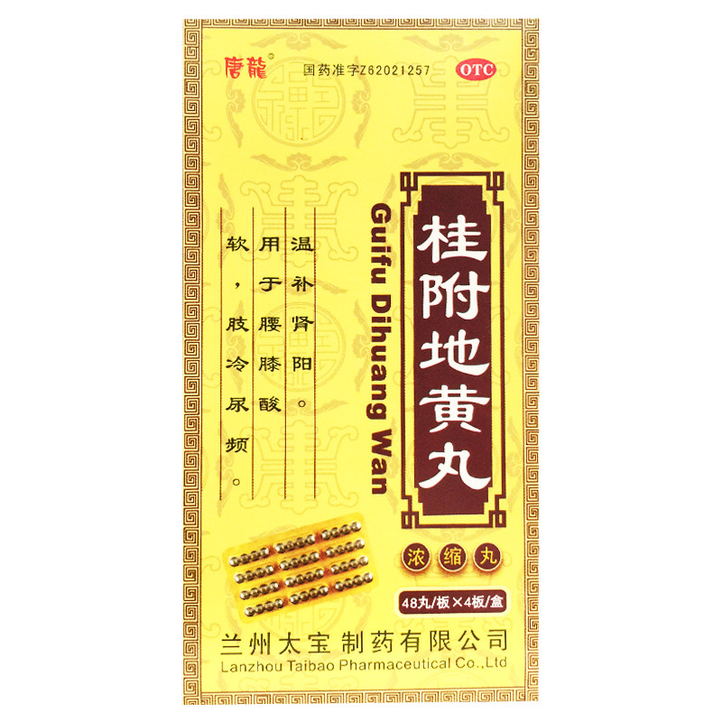 唐龙 桂附地黄丸 192粒/盒 温补肾阳 用于腰膝酸软肢冷尿频