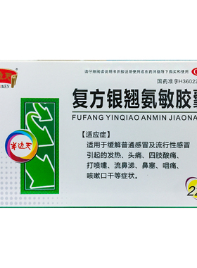 NEWOMEN/半边天 复方银翘氨敏胶囊 22粒 咽痛鼻塞头痛感冒打喷嚏