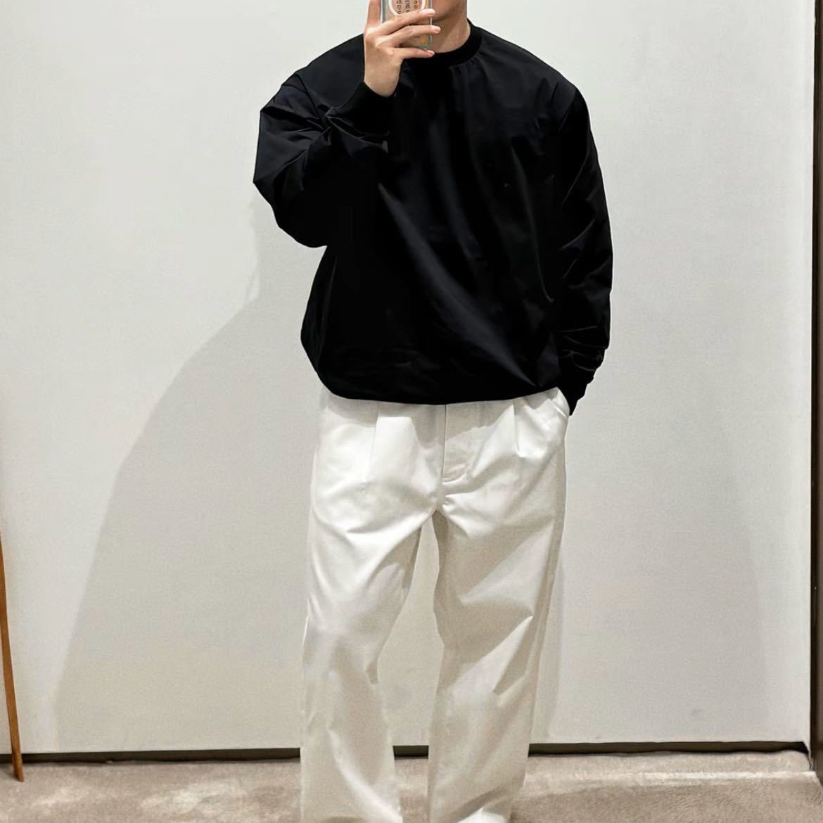 ZETITI秋冬gw同款一体绒垂感赛络纺打褶休闲老钱风沙卡工装西裤