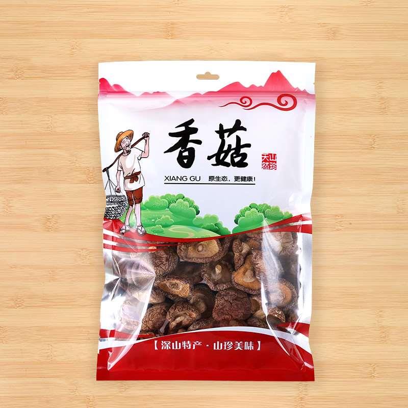 土特产包装袋茶树菇红菇香菇黑木耳银耳山珍干货塑料密封手提袋子