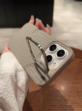 糖希【镜头支架】液态硅胶适用于苹果15promax手机壳磁吸iPhone14pro新款13Pro Max全包防摔ip12简约无线充电