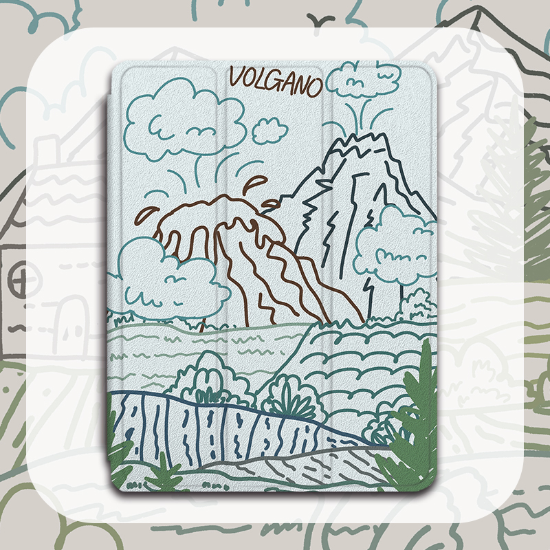 仿皮中文简约平板保护套