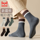 百搭冬款 猫人袜子男士 抗菌防臭中筒袜男款 青少年秋季 纯棉2026新款