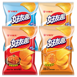 好丽友好友趣70g薯片大包装追剧解馋多口味膨化食品休闲儿童零食