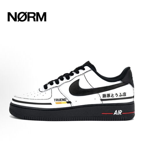 【定制球鞋】Nike AirForce1空军头文字D藤原拓海 低帮 板鞋 男女