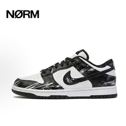 【定制球鞋】NikeDunk熊猫手绘泼墨潮流经典低帮休闲板鞋男女同款