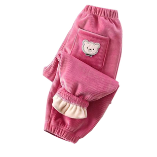 男女童裤子加绒加厚秋冬新款洋气百搭灯芯绒爆款休闲裤韩版束脚裤