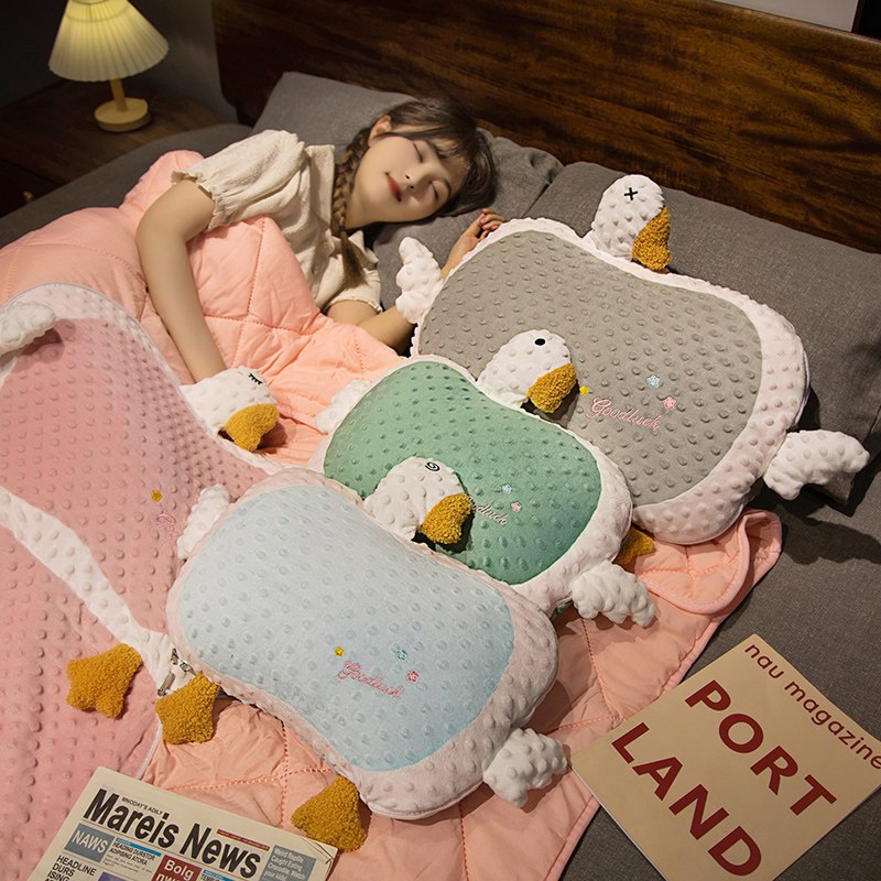 大白鹅抱枕被子两用枕头可折叠办公室午睡空调毯汽车载二合一靠枕,居家布艺,抱枕被,淘宝优惠券,粉丝福利购,淘宝优惠卷