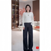 竹纤维 高克重12股纱线 精纺羊毛HT98001 李夫人