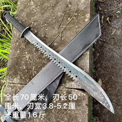 龙泉一体锰钢锻打红军抗日大刀武术影视抗战唐横刀户外防身未开刃