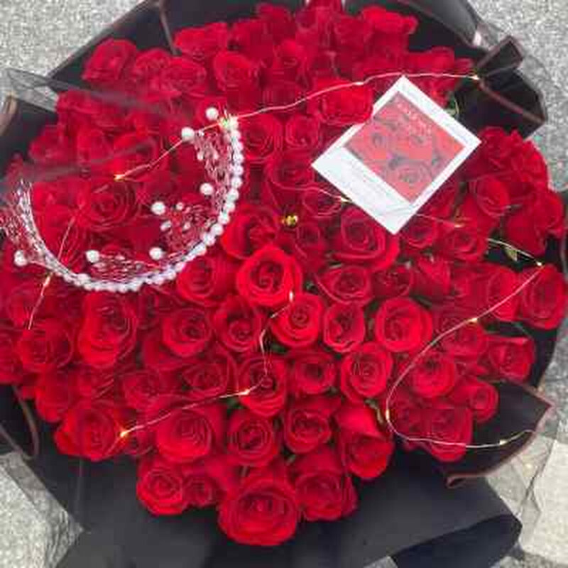 成都同城鲜花速递99朵红玫瑰花表白生日送女友重庆泸州全国鲜花店