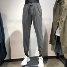 品牌男装撤柜束脚速干修身小脚夏季新品青年轻薄运动裤男款九分裤