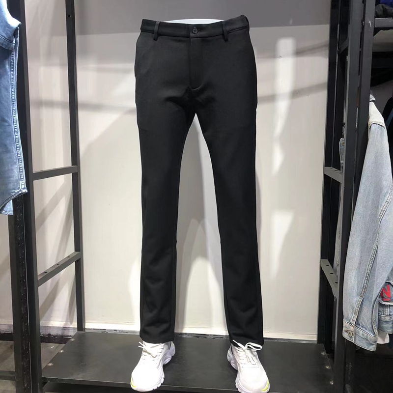 男装品牌长裤中腰厚款休闲裤