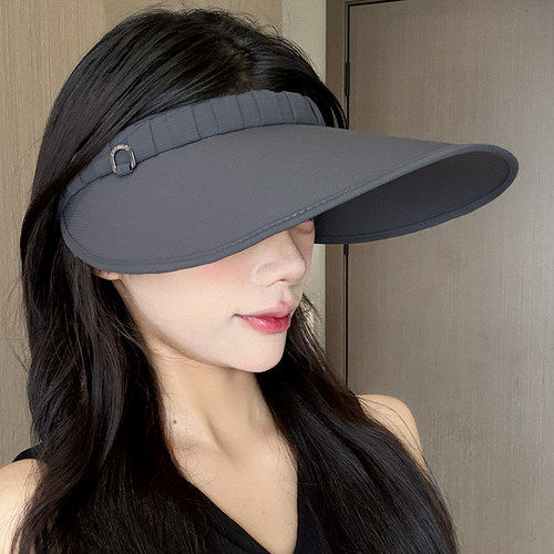 2026新款发箍空顶帽女高品质夏季遮阳冰丝户外骑车太阳帽0603z