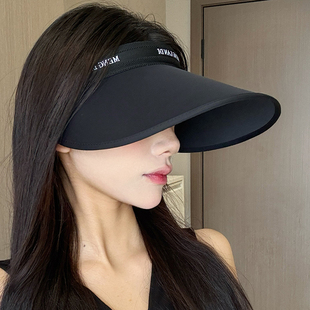 2026发箍新款空顶帽女夏季遮阳防晒防紫外线太阳帽骑车出游发夹帽