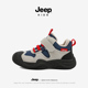 男童防滑防水冬鞋 Jeep童鞋 女童鞋 子加绒加厚运动鞋 冬季 儿童二棉鞋
