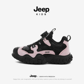 子儿童轻便跑步童鞋 Jeep女童运动鞋 登山鞋 女孩户外鞋 2025秋季 新款