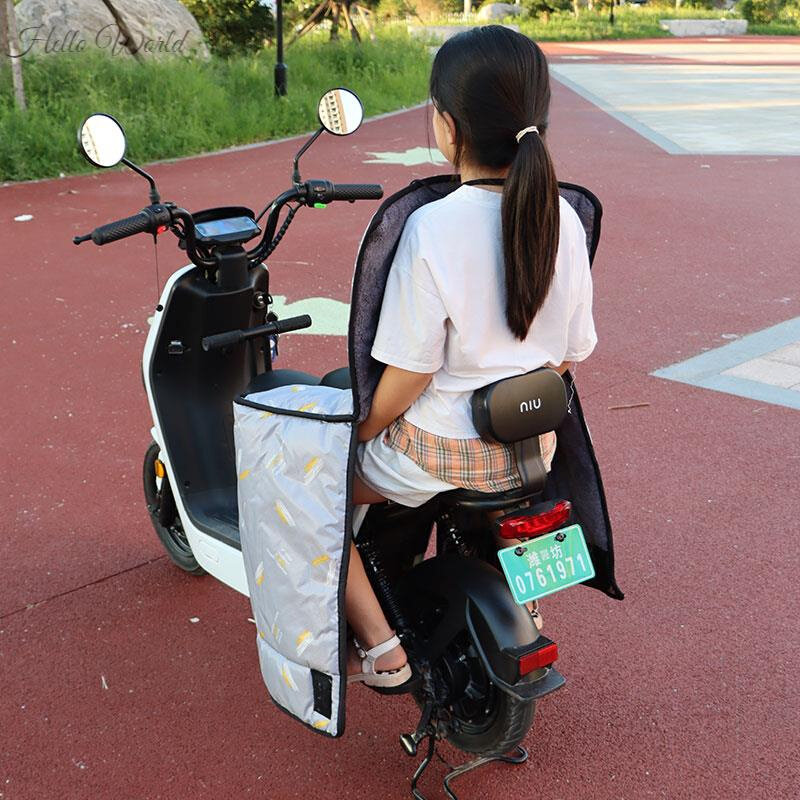 极速冬天骑车神器20o22冬款pu挡风被骑电动车防寒装备后座加厚加