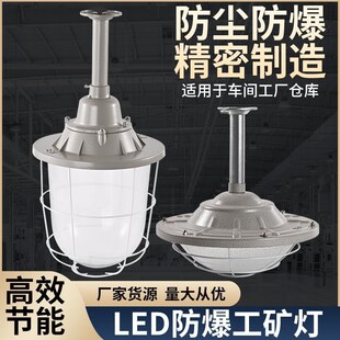 led防爆灯工厂房车间高亮照明仓库吸顶G天棚灯隔爆型灯加油站LED