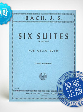 六首无伴奏大提琴组曲BWV1007-1012 巴赫 原版乐谱 IMC3125