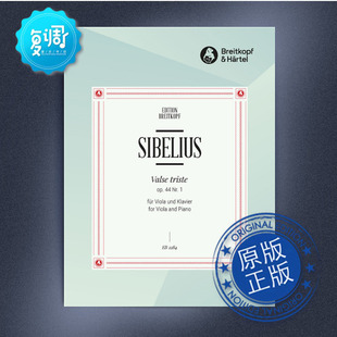 Jean 悲伤圆舞曲Op.44 Sibelius 中提琴和钢琴 EB2284