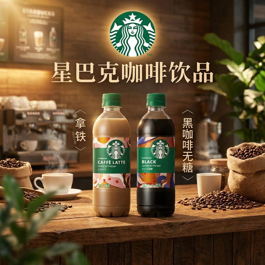 日本进口三得利星巴克咖啡饮料无糖黑咖啡拿铁咖啡每日咖啡浓香图片