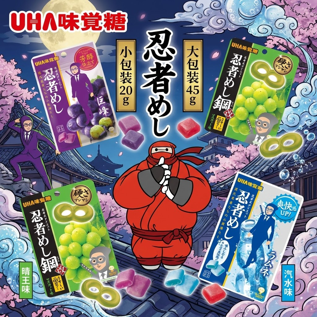 日本悠哈Uha忍者糖大白巨峰弹珠汽水晴王巨峰眼镜好吃零食糖果,零食/坚果/特产,软糖/果味糖/凝胶糖果,淘宝优惠券,粉丝福利购,淘宝优惠卷