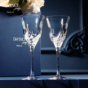 davinci意大利进口红酒杯水晶香槟杯套装家用高脚杯轻奢结婚礼物