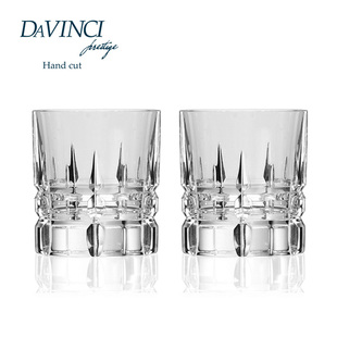 DAVINCI达芬奇威士忌酒杯手工水晶杯洋酒杯礼盒家用轻奢玻璃杯子