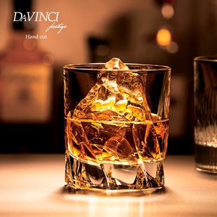 DAVINCI进口威士忌酒杯洋酒杯子手工水晶玻璃杯套装 礼盒高端奢华