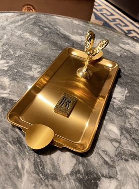 小金人劳斯雪茄烟灰缸茄缸金色银色复古摆件酒吧会所装饰摆件专用