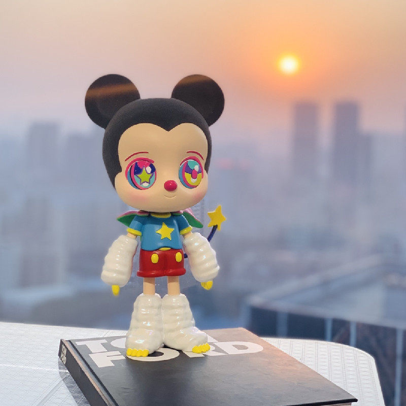 植绒下田光mikki米老鼠米奇联名摆件潮流网红配饰打卡拍照道具