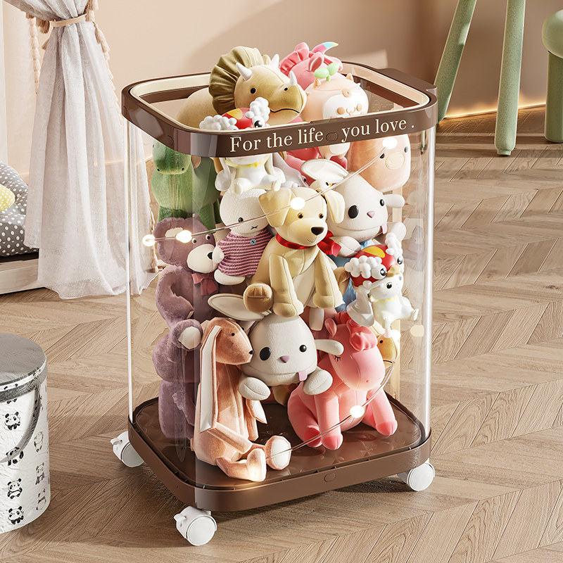 娃娃收纳神器高颜值家用公仔玩偶大容量整理箱毛绒玩具透明防尘筒,收纳整理,毛绒玩具收纳桶/箱,淘宝优惠券,粉丝福利购,淘宝优惠卷