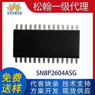 SN8P2604ASG贴片SOP28松翰单片机MCU小家电专用芯片代开方案烧录