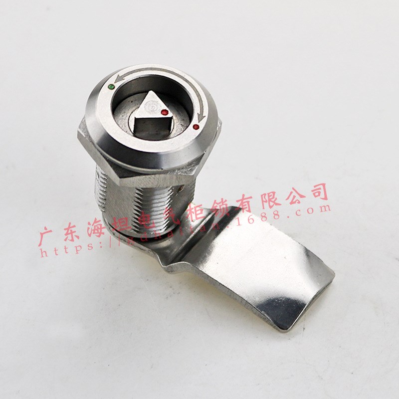 柜锁MS816配电箱锁电柜门锁不锈钢304三角转舌锁圆柱锁机箱锁