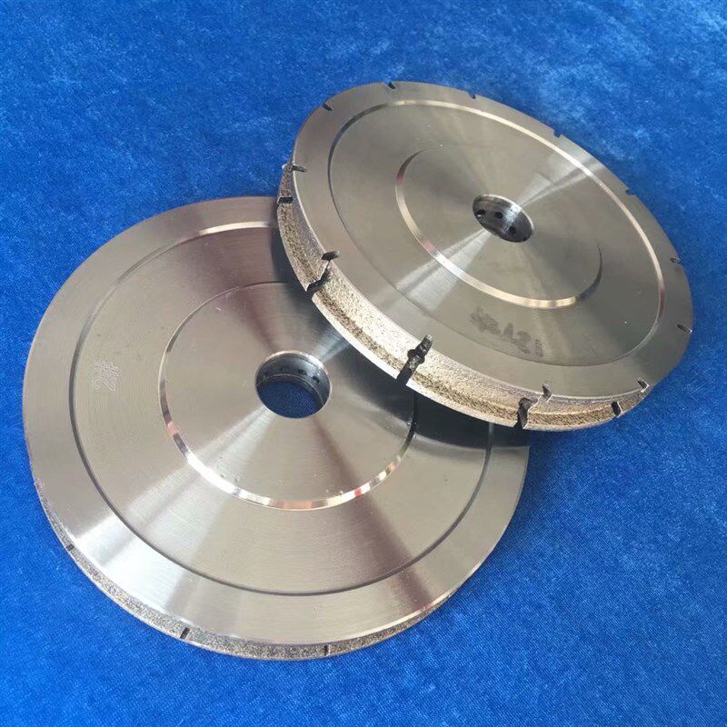 青铜烧结金刚石汽车玻璃磨边轮粗磨 陶瓷用凹槽打磨轮带弧修整