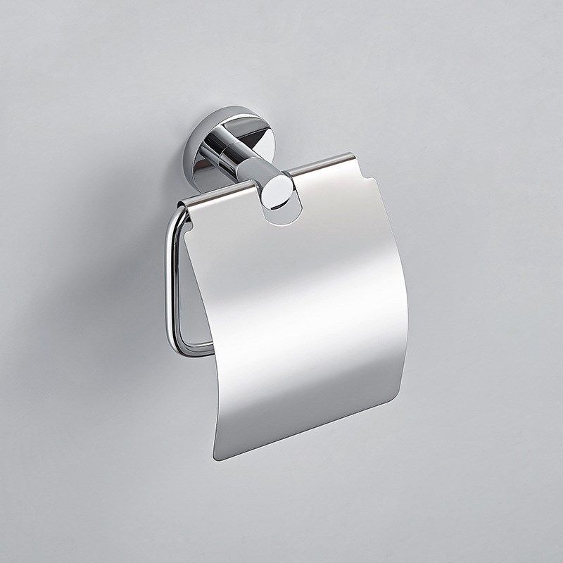 全铜电镀纸巾架浴室卫生间独立擦手纸巾手机架壁挂式厕纸架置物架