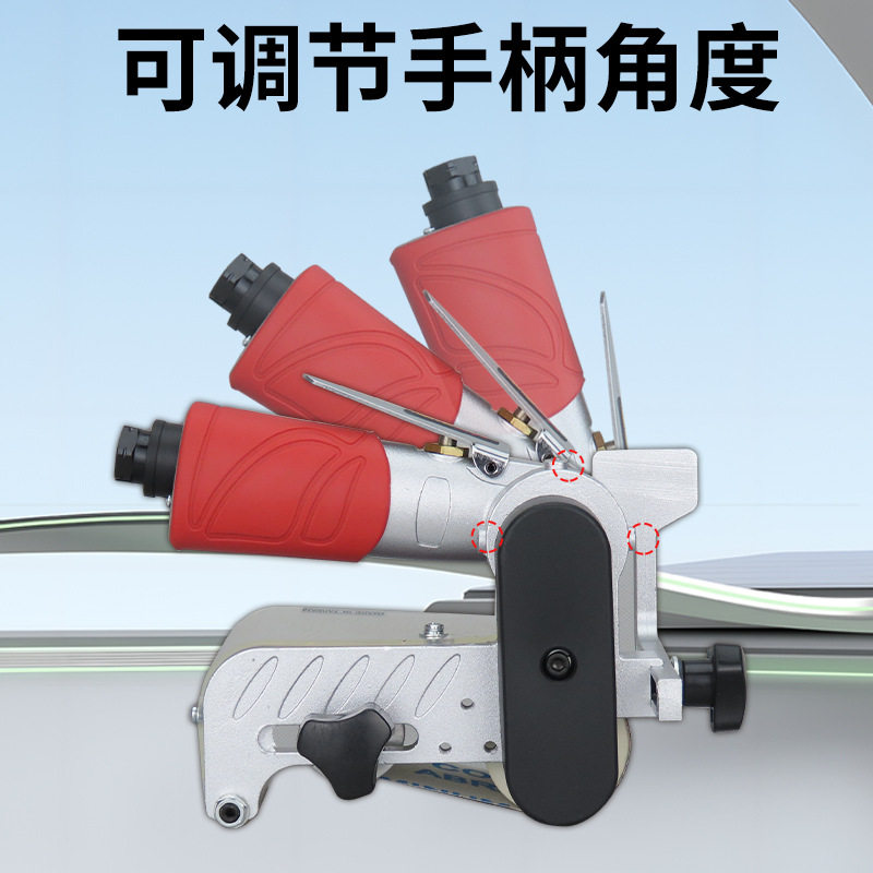 高宝气动砂带机60*260mm环带抛光机磨光机多功能风动拉丝打磨机图片