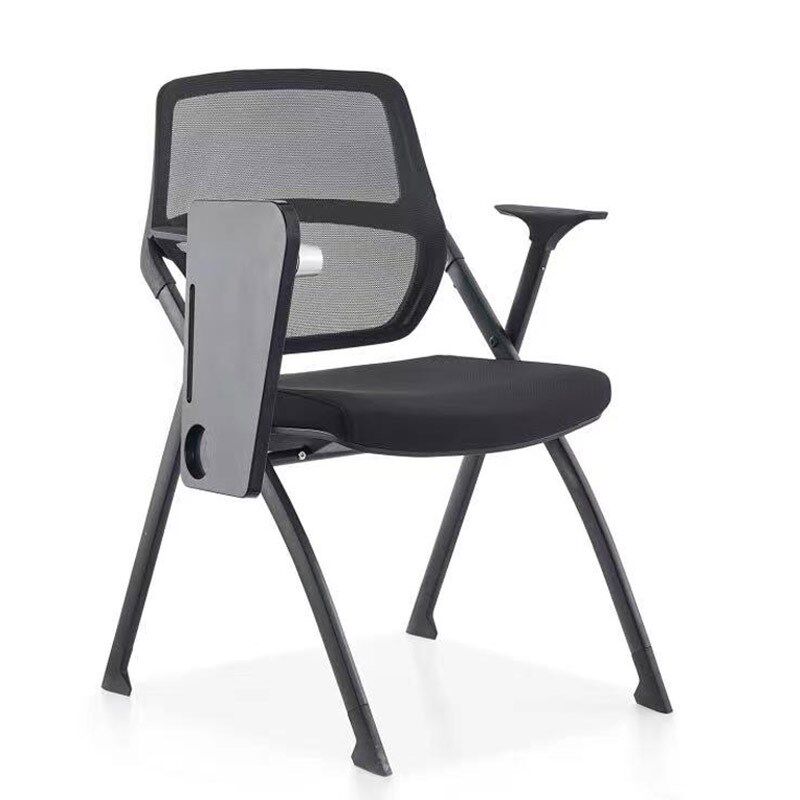 厂家直销人体工学办公开会议室培训电脑椅子 可折叠带写字板桌椅