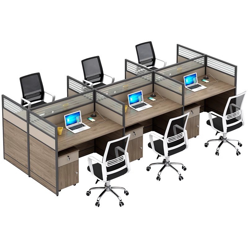 办公桌子办公室职员办公桌屏风工位卡座简约现代员工办公桌椅组合