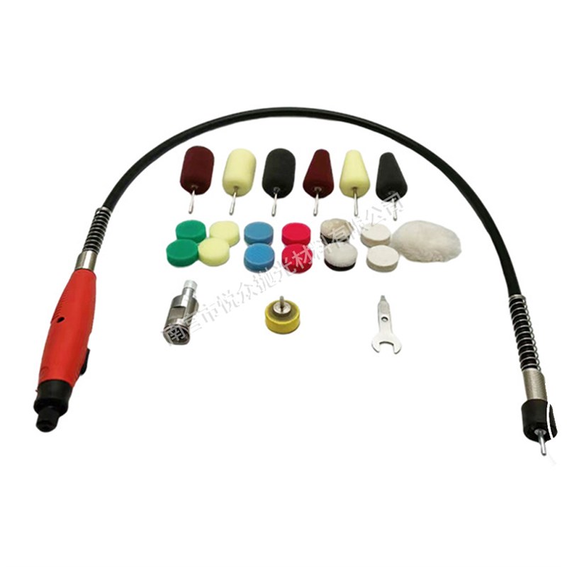 汽车美容小面积抛光工具抛光机加长杆轮毂抛光套装细节抛光软轴