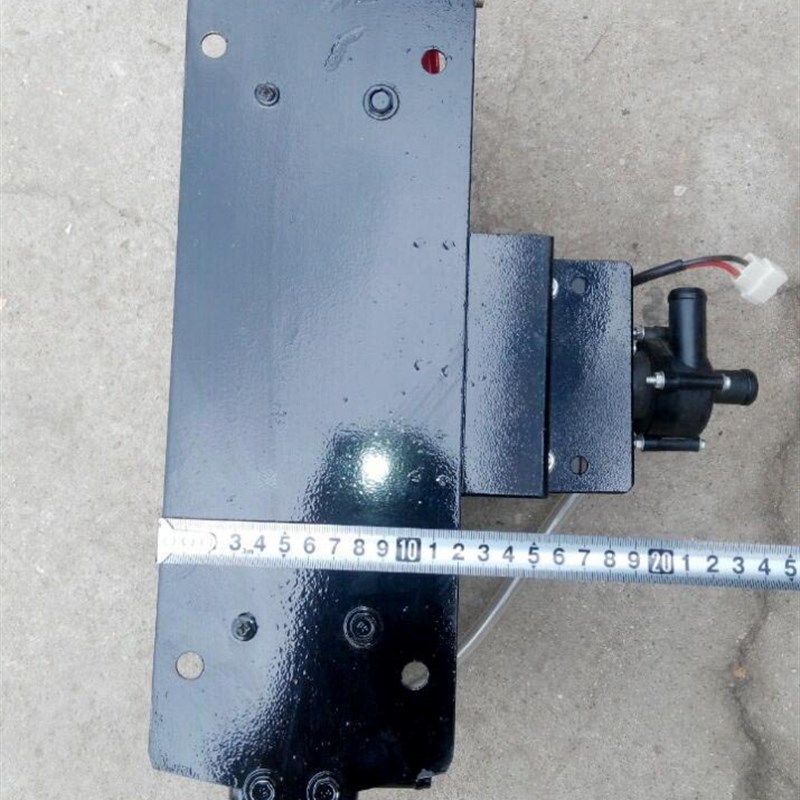 时风伍征农用三轮车带水泵电机风扇铝散热水箱345*280*80 12V60W
