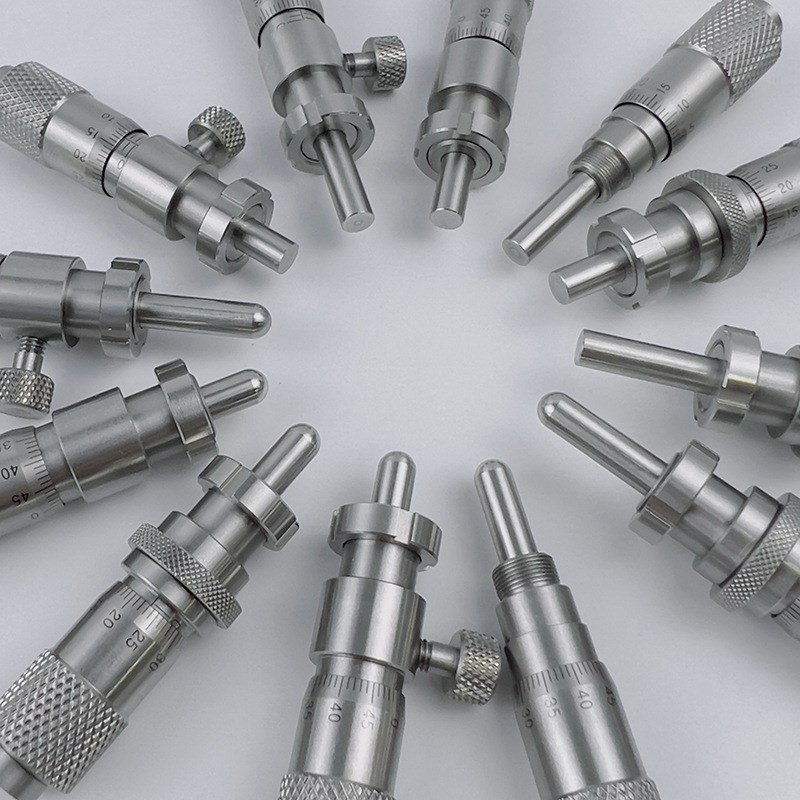 不锈钢微分头内测千分尺测微仪分厘卡工业级高精度点胶阀专用