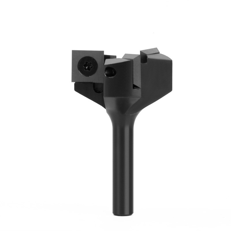 1/4柄 8柄 12柄三刃T破板刀全黑开槽刀钨钢合金木工铣刀拉槽铣刀