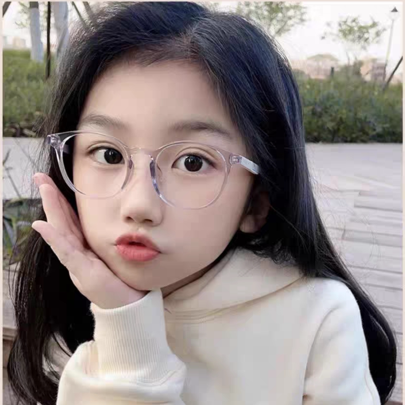 派丽蒙儿童眼镜框架超轻时尚圆框6-10岁男女童可配近视眼镜53027
